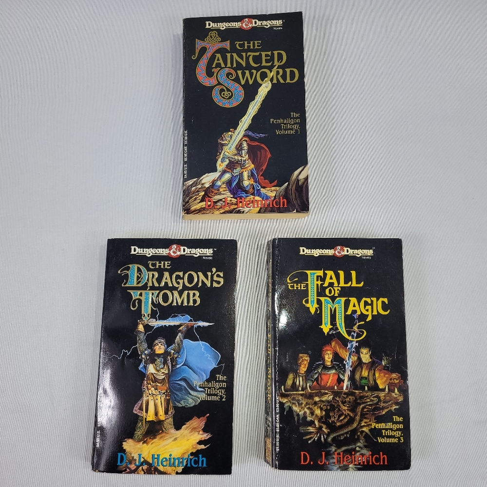 D&D Dungeons Dragons Penhaligon Trilogy 3 Paperback Novel Books